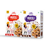 Choco Almond & Fruit & Nut Muesli Combo | Healthy Protein Food & Breakfast Cereal, 400g*Pack of 2