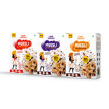 Zero Added Sugar, Chocho Almonds & Fruit & Nut Muesli Combo | Healthy Protein Food & Breakfast Cereal, 400g*Pack of 3