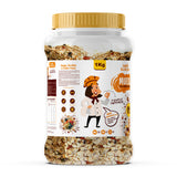 Zero Added Sugar Muesli 1kg | Breakfast with 89% Whole Grains, Almond+ Seeds | Rich In Fiber, Protein & Energy