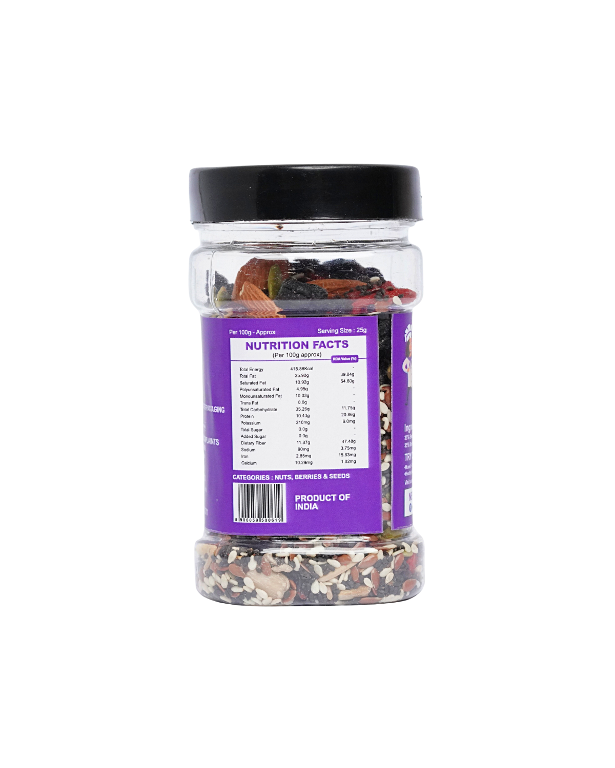 CookGarden Nuts & Berries Seed Mix 200gm Wholesome Delight, Mix Dry Fruits, Assorted Seeds & Nuts (2pack of 100gm))