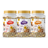 No Added Sugar, Chocho Almonds & Fruit & Nut Muesli Combo | Healthy Protein Food & Breakfast Cereal, 1kg*Pack of 3