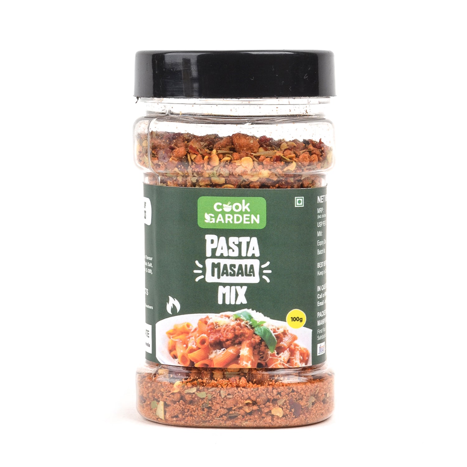 Pasta Masala Mix 100g |  Exotic Spices | Multi-purpose Seasoning | Trans Fat Free | Vegan | Zero added Colours, Fillers, Additives & Preservatives