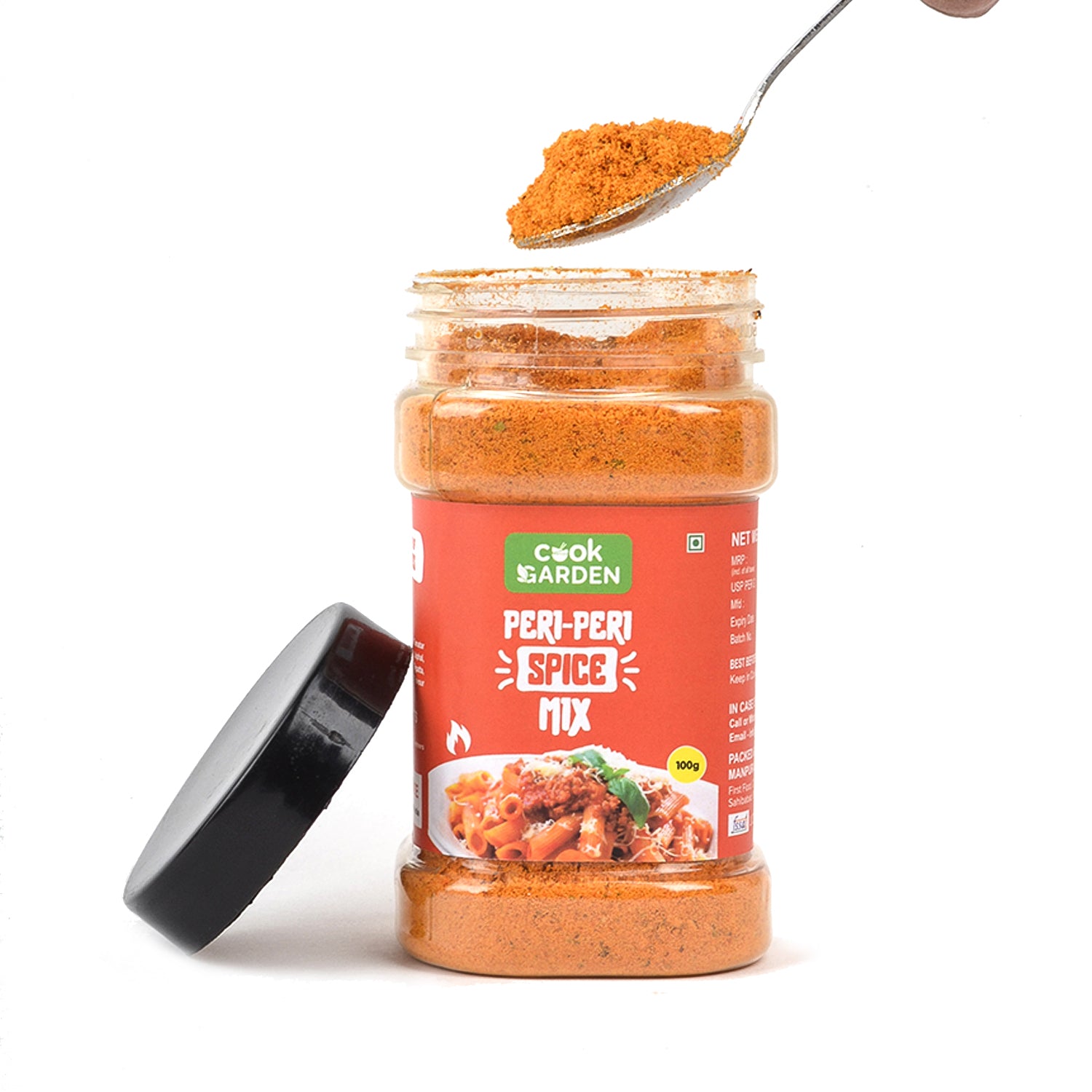 Peri Peri Spice mix Masala 100g |  Exotic Spices | Multi-purpose Seasoning | Trans Fat Free | Vegan | Zero added Colours, Fillers, Additives & Preservatives