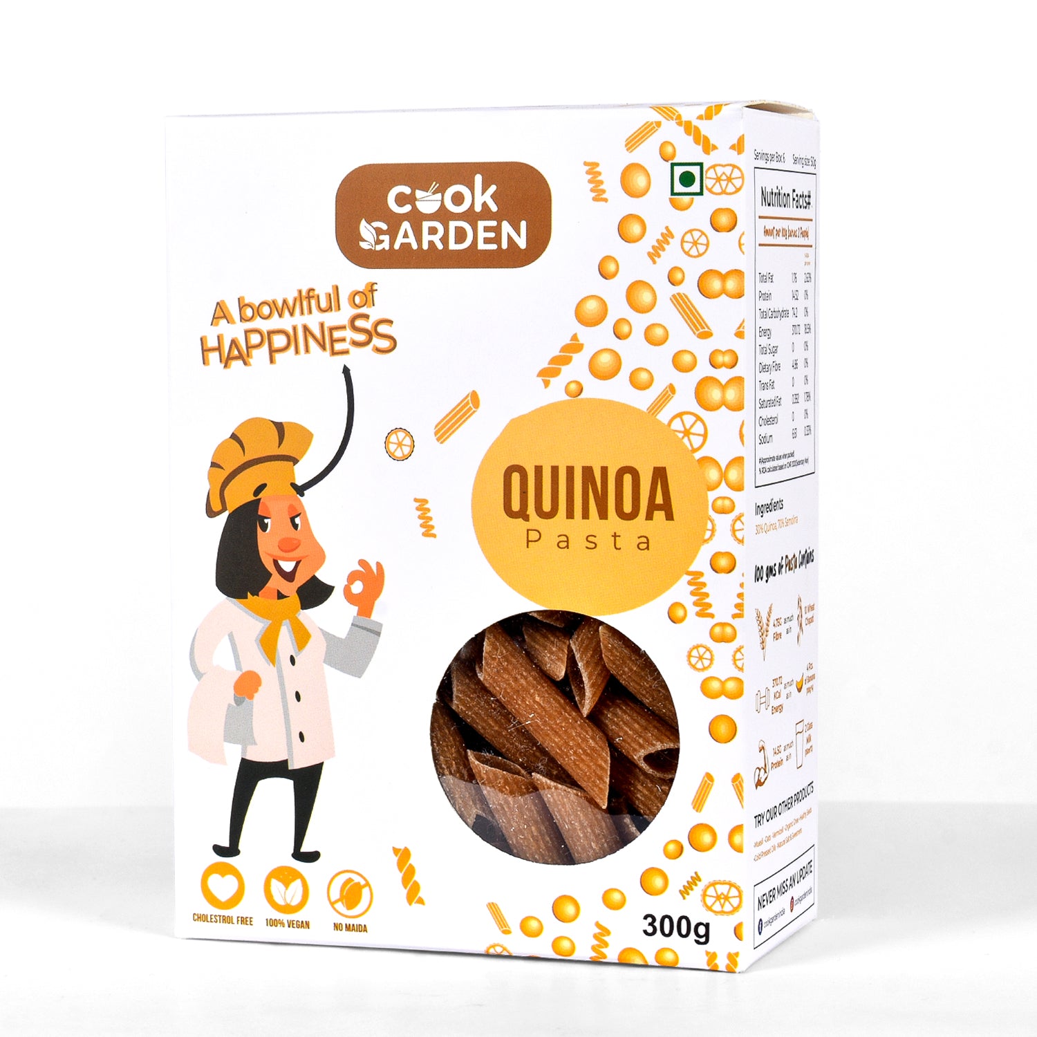 Quinoa Pasta 300g | High Protein, No Maida | Easy Digestion Healthy Fo –  theCookgarden