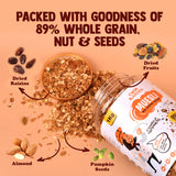 Zero Added Sugar Muesli 1kg | Breakfast with 89% Whole Grains, Almond+ Seeds | Rich In Fiber, Protein & Energy